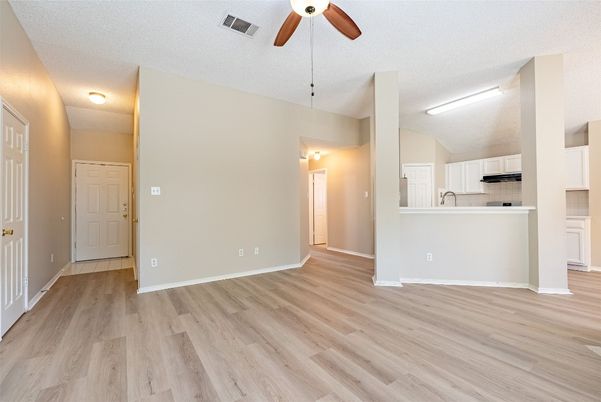 Empty room, Interior, Kitchen, Wood Texture Flooring