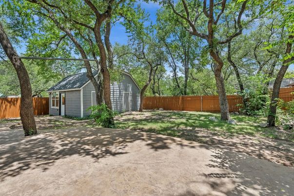 Backyard, Detached Garage, Exterior