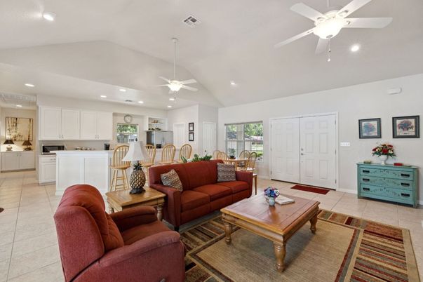 Dining room, Interior, Kitchen, Living room, Recessed Lighting