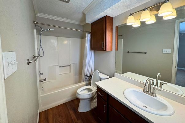 Bathroom, Interior, Wood Texture Flooring