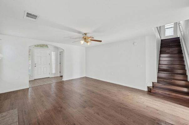 Empty room, Interior, Wood Texture Flooring