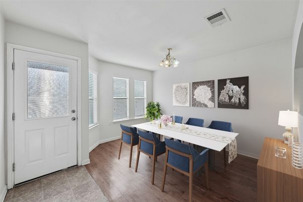 Dining room, Interior, Wood Texture Flooring