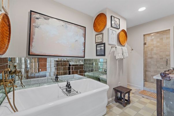 Bathroom, Free Standing Baths, Interior, Recessed Lighting