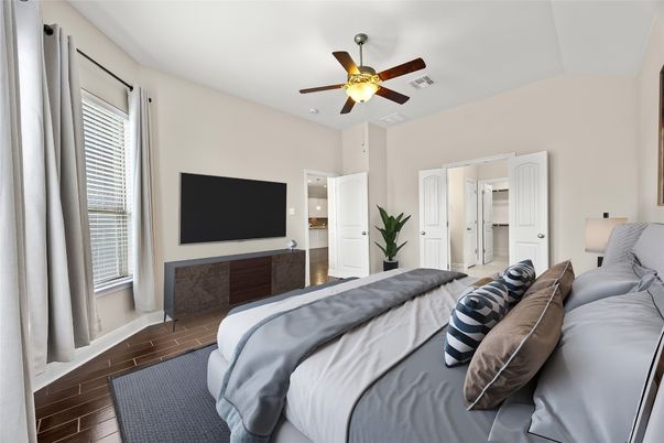 Bedroom, Interior, Wood Texture Flooring