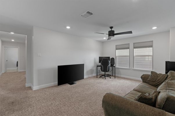 Home Office, Interior, Recessed Lighting