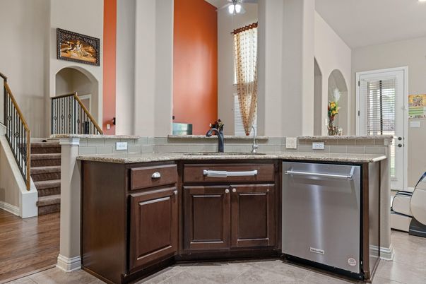 Interior, Kitchen, Wood Texture Flooring