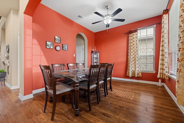 Dining room, Interior, Wood Texture Flooring