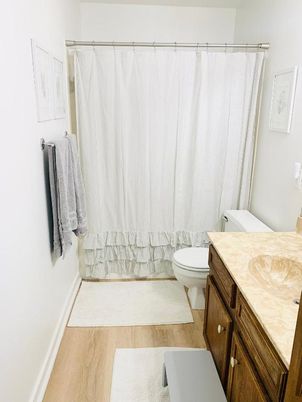 Bathroom, Interior, Wood Texture Flooring