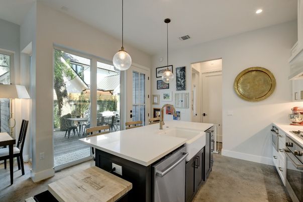 Dining room, Interior, Kitchen, Pendant Lights, Recessed Lighting