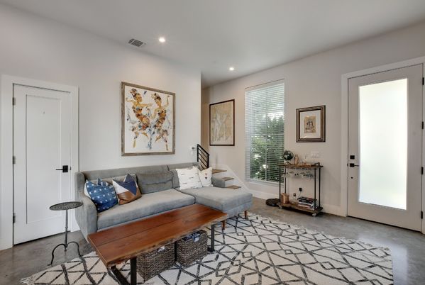 Interior, Living room, Recessed Lighting