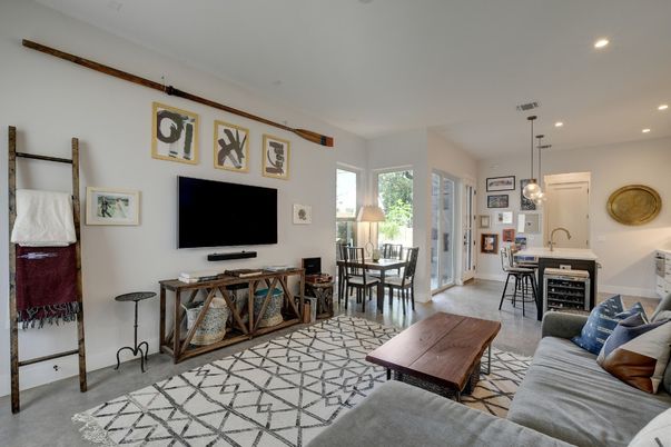 Dining room, Interior, Kitchen, Living room, Pendant Lights, Recessed Lighting
