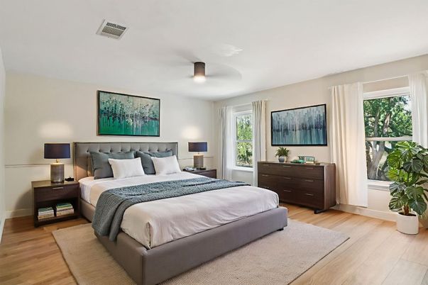 Bedroom, Interior, Wood Texture Flooring