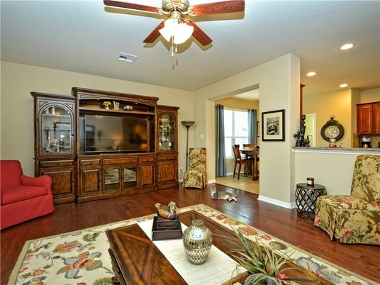 Dining room, Interior, Living room, Recessed Lighting, Wood Texture Flooring