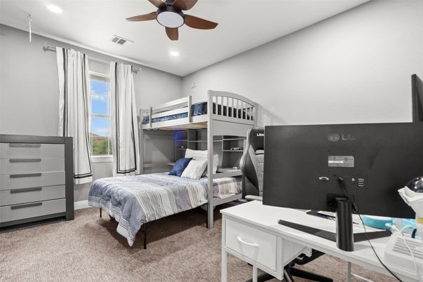 Bedroom, Home Office, Interior, Recessed Lighting