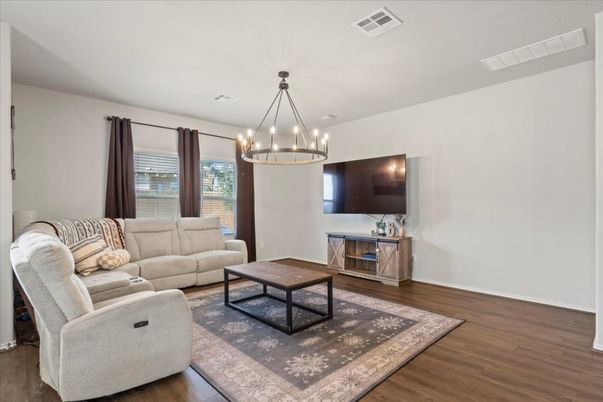 Interior, Living room, Pendant Lights, Wood Texture Flooring