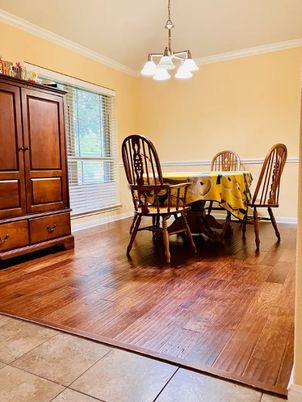 Chandelier, Interior, Wood Texture Flooring
