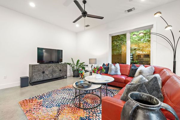 Interior, Living room, Recessed Lighting