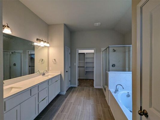 Bathroom, Dual Sink Vanities, Glass Shower, Interior, Walk-in Closets