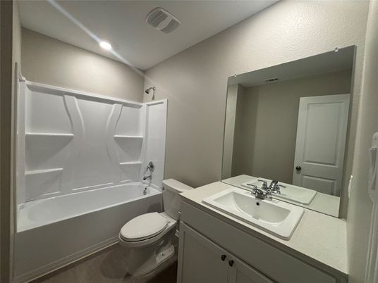 Bathroom, Interior, Recessed Lighting, Wood Texture Flooring