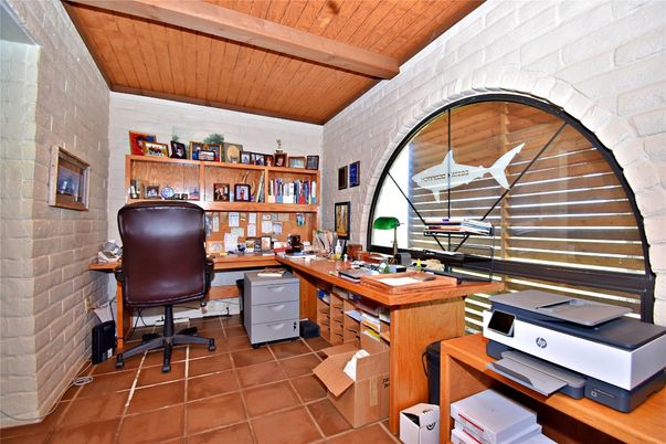Home Office, Interior, Stone Walls, Wooden Beams, Wooden Ceilings