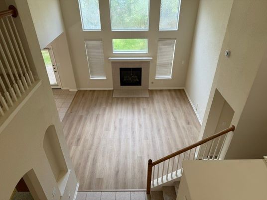 Fireplace, Interior, Wood Texture Flooring