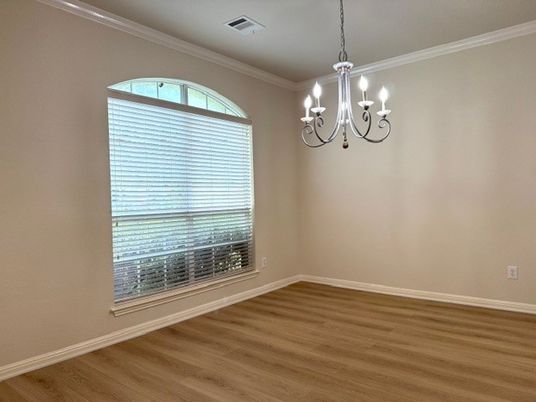 Chandelier, Empty room, Interior, Wood Texture Flooring