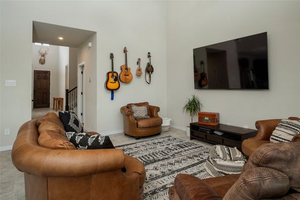 Interior, Living room, Recessed Lighting