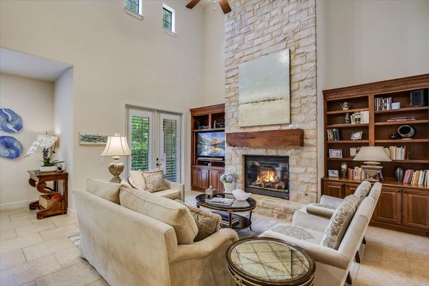 Fireplace, Interior, Living room, Stone Walls