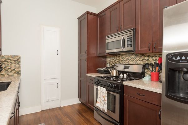 Interior, Kitchen, Wood Texture Flooring