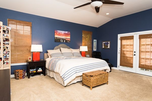 Bedroom, Interior, Recessed Lighting