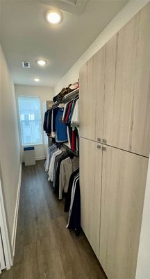 Interior, Recessed Lighting, Walk-in Closets, Wood Texture Flooring