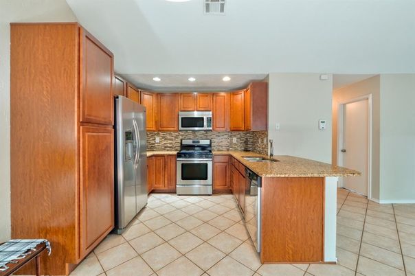 Interior, Kitchen, Recessed Lighting, Stainless Steel Appliances