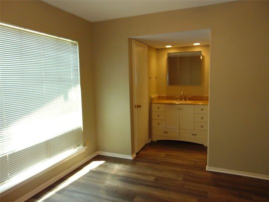 Bathroom, Interior, Recessed Lighting, Wood Texture Flooring