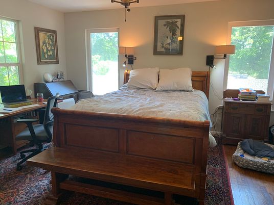Bedroom, Home Office, Interior, Wood Texture Flooring