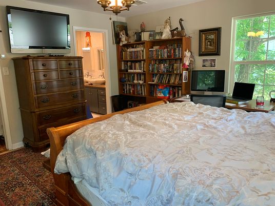 Bedroom, Chandelier, Interior
