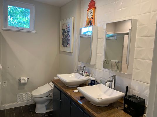 Bathroom, Interior, Wood Texture Flooring