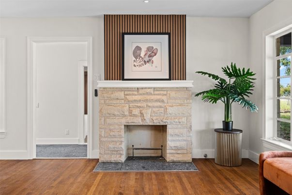 Fireplace, Interior, Wood Texture Flooring
