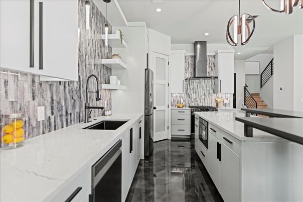 Interior, Kitchen, Pendant Lights, Recessed Lighting