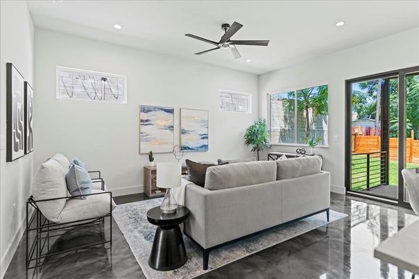 Interior, Living room, Recessed Lighting