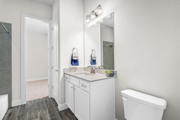 Bathroom, Interior, Wood Texture Flooring