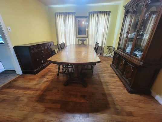 Dining room, Interior, Wood Texture Flooring