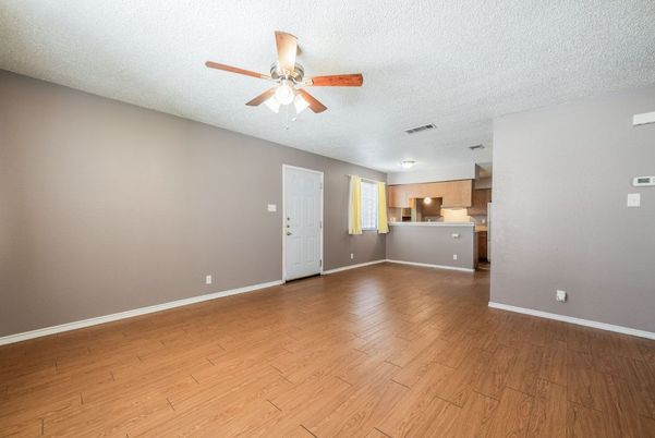 Empty room, Interior, Kitchen, Wood Texture Flooring