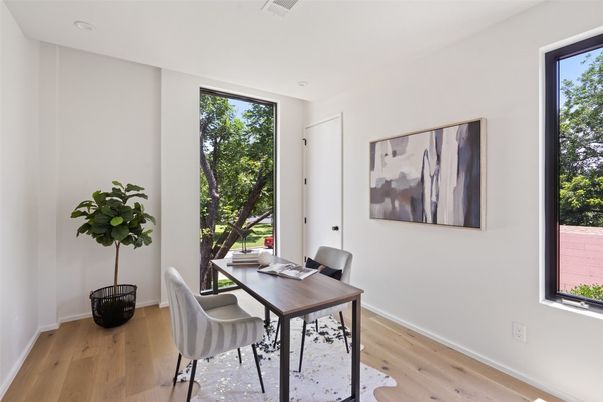 Home Office, Interior, Wood Texture Flooring