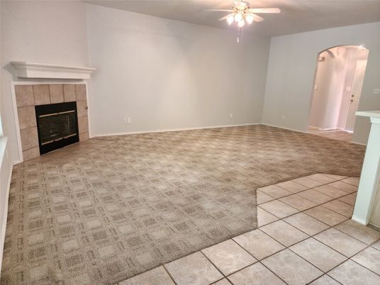 Empty room, Fireplace, Interior