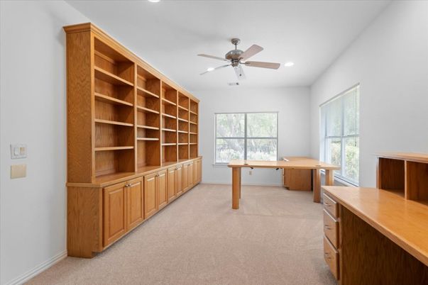 Home Office, Interior, Recessed Lighting