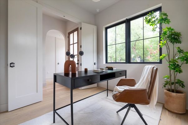 Home Office, Interior, Wood Texture Flooring