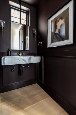 Bathroom, Interior, Wood Texture Flooring