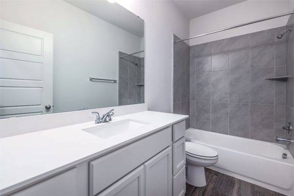 Bathroom, Interior, Wood Texture Flooring