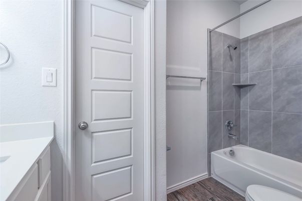 Bathroom, Interior, Wood Texture Flooring