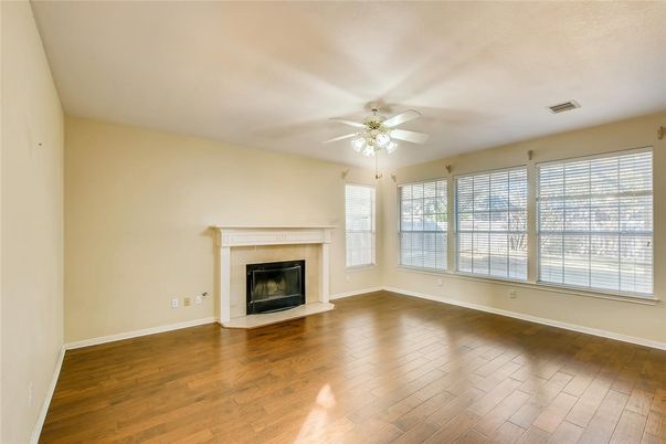 Empty room, Fireplace, Interior, Wood Texture Flooring